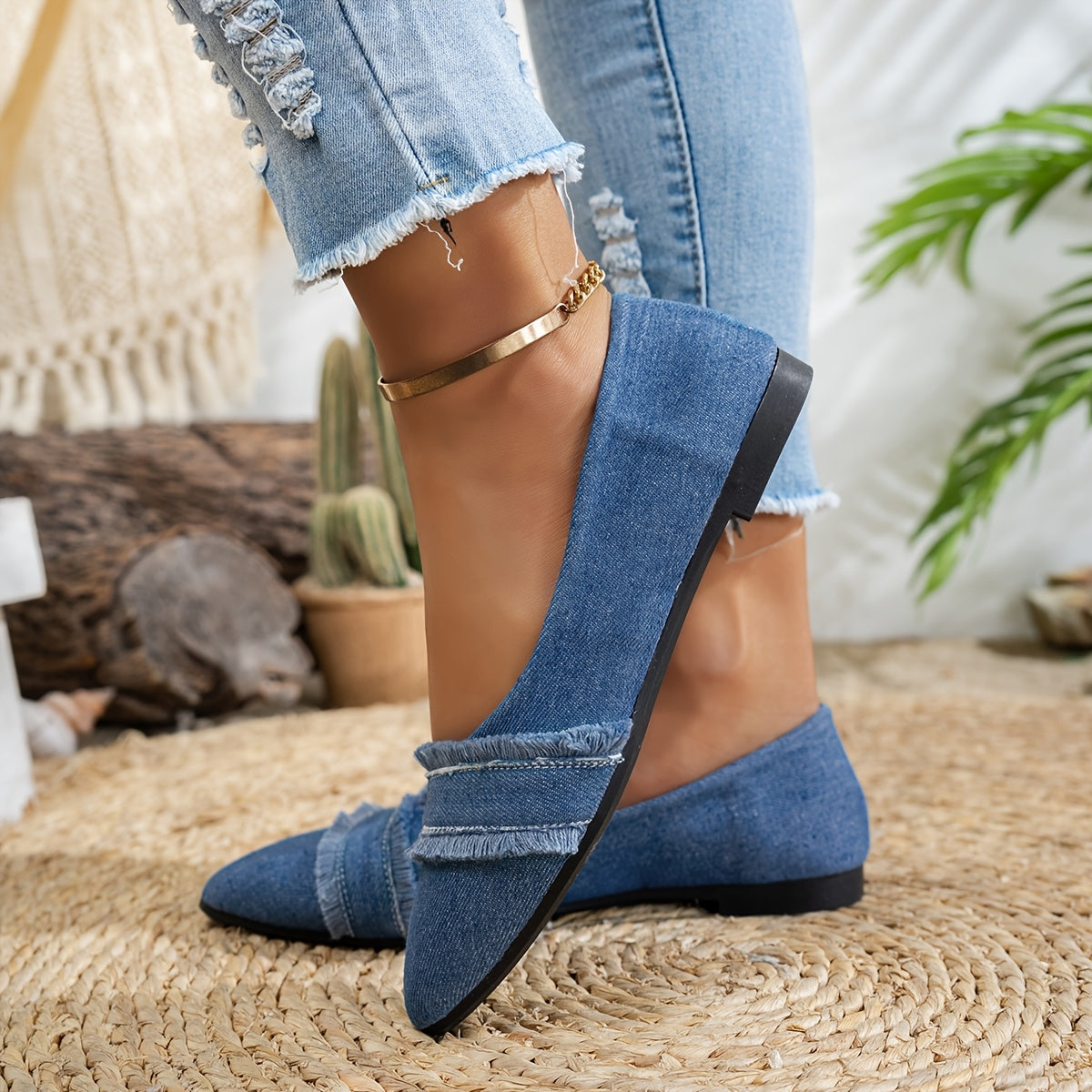 Alurea™ Denim Ballet Flat Sandal