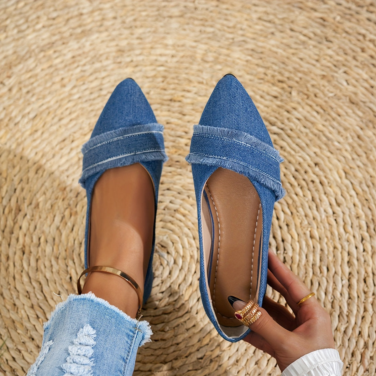 Alurea™ Denim Ballet Flat Sandal