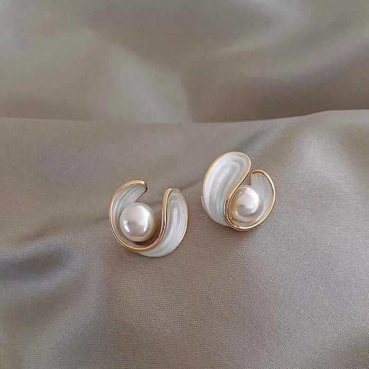 Luxury White Opal Øreringe