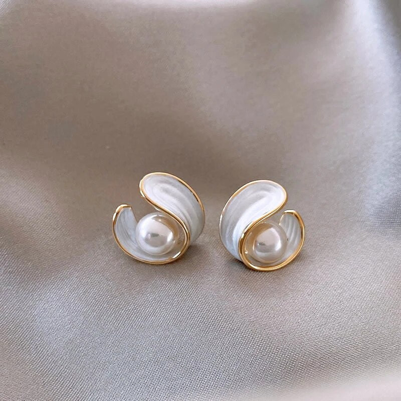 Luxury White Opal Øreringe
